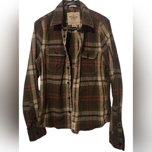 Abercrombie & Fitch Multi-Color Plaid Shirt